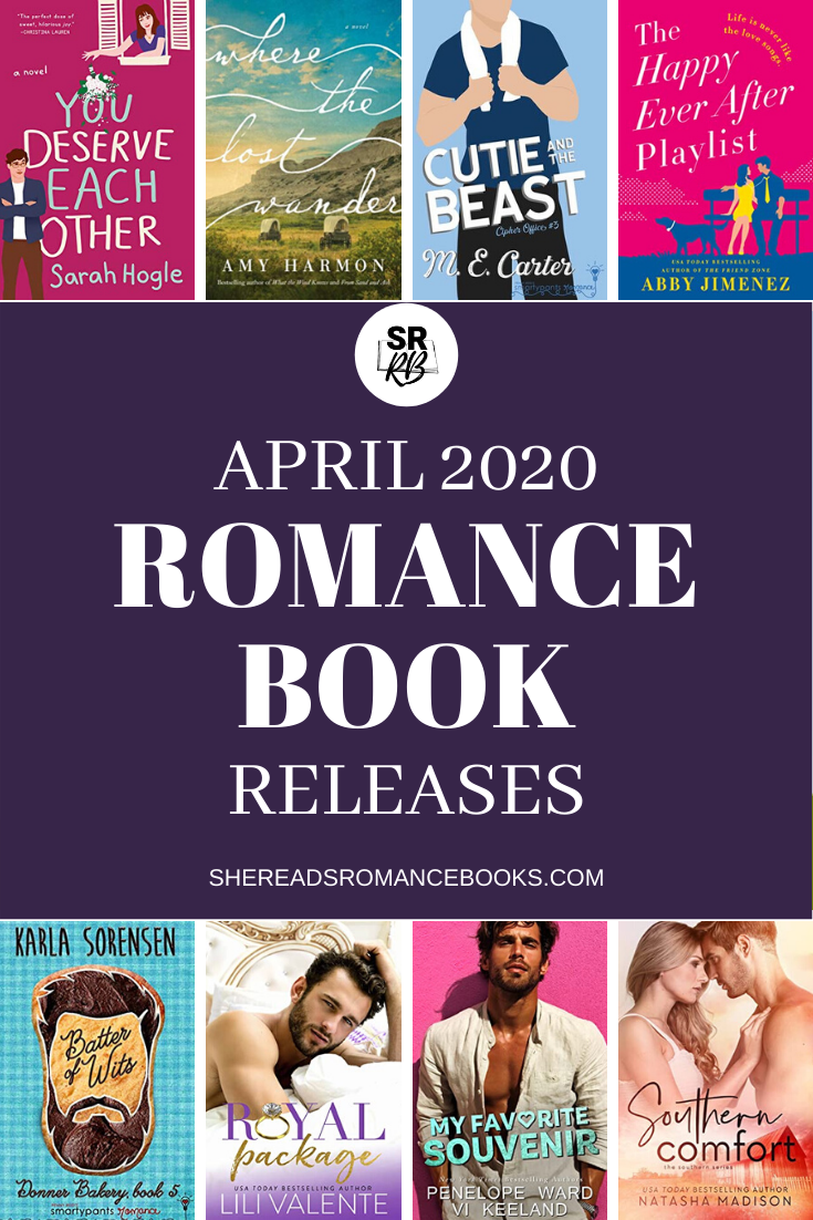Book list of the most anticipated new romance book releases for April 2020