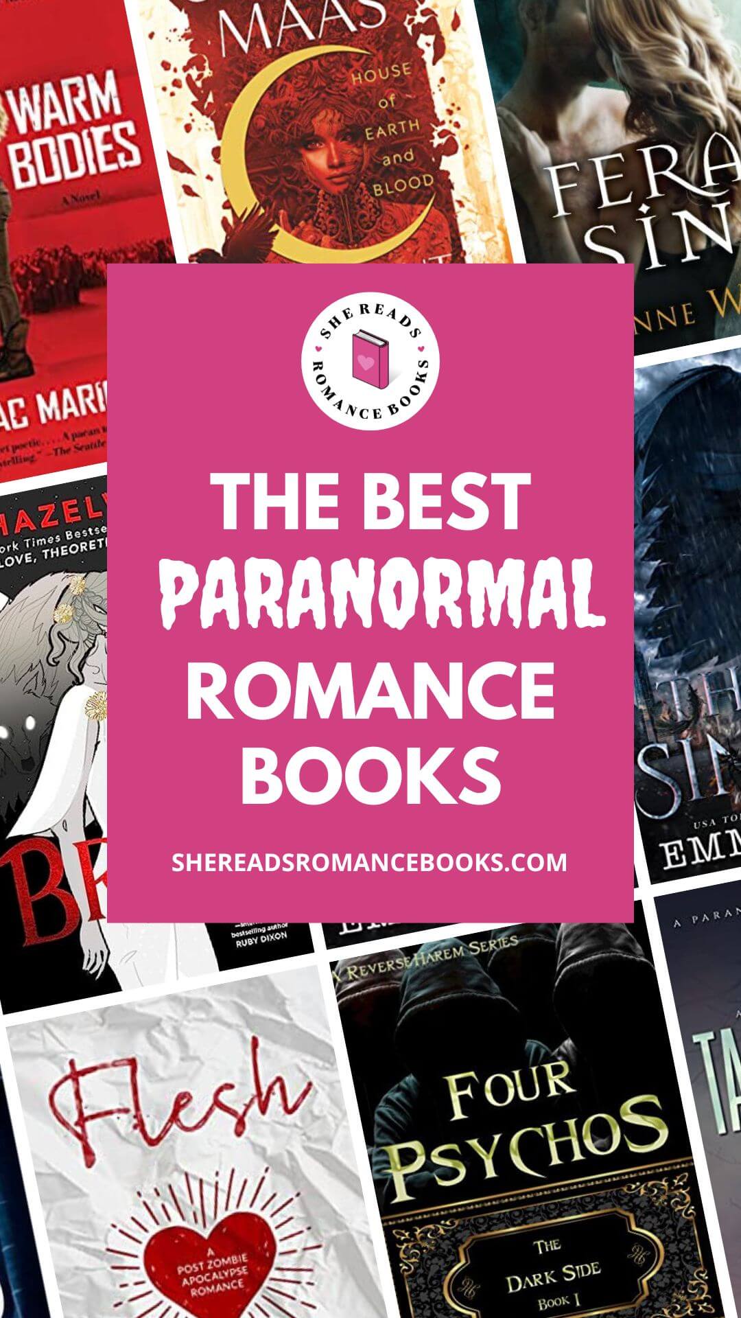 Don't miss the list of best paranormal romance books from She Reads Romance Books to get a taste of everything to find in paranormal romance.