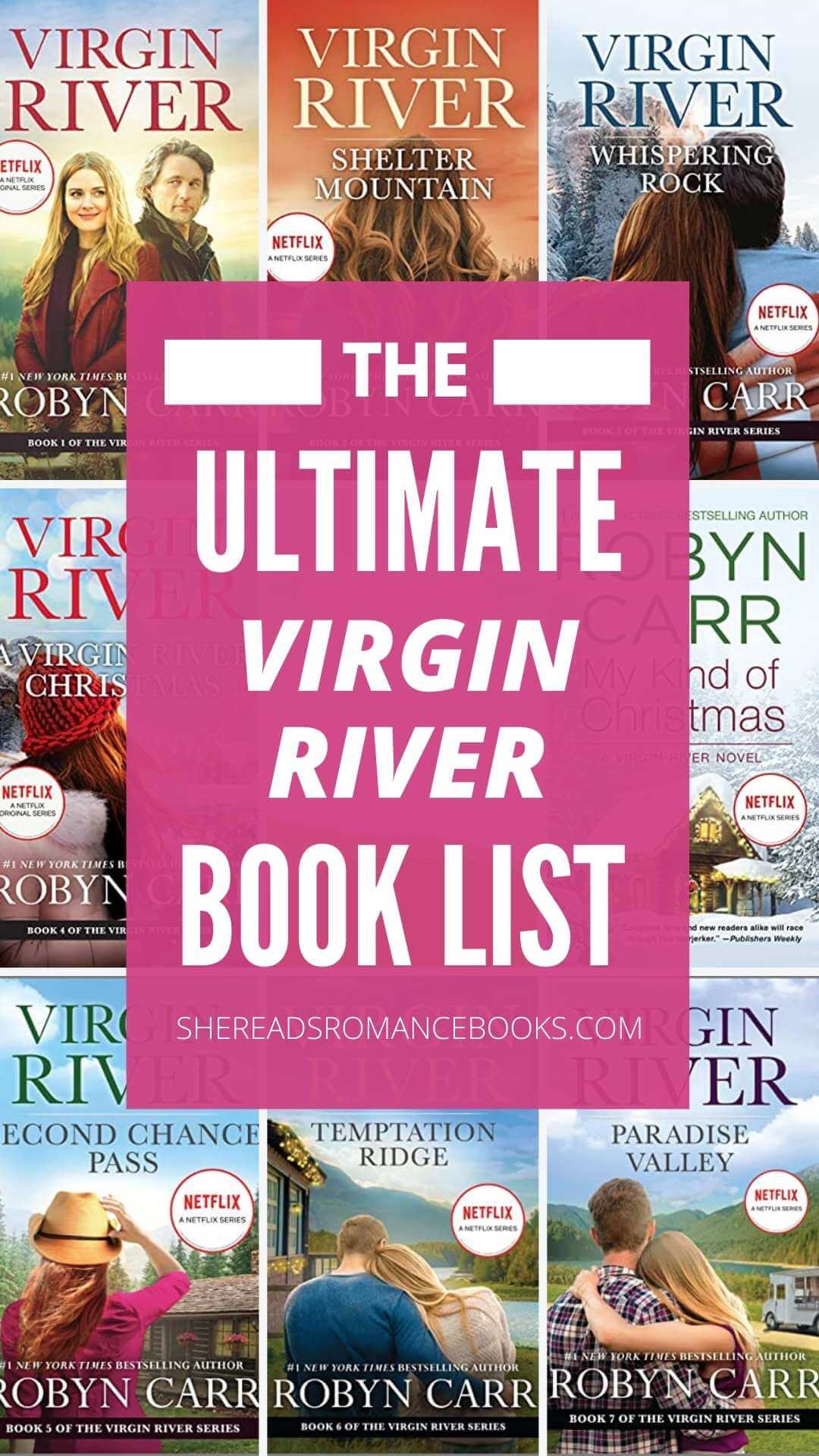 Discover the entire Virgin River book series in this book list and how to read the Virgin River books in order so you don't miss a thing!