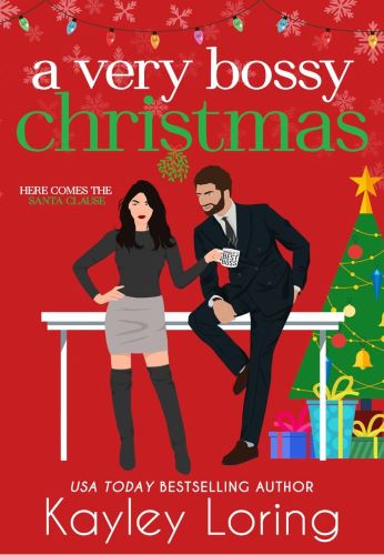 A Very Bossy Christmas by Kayley Loring book cover.