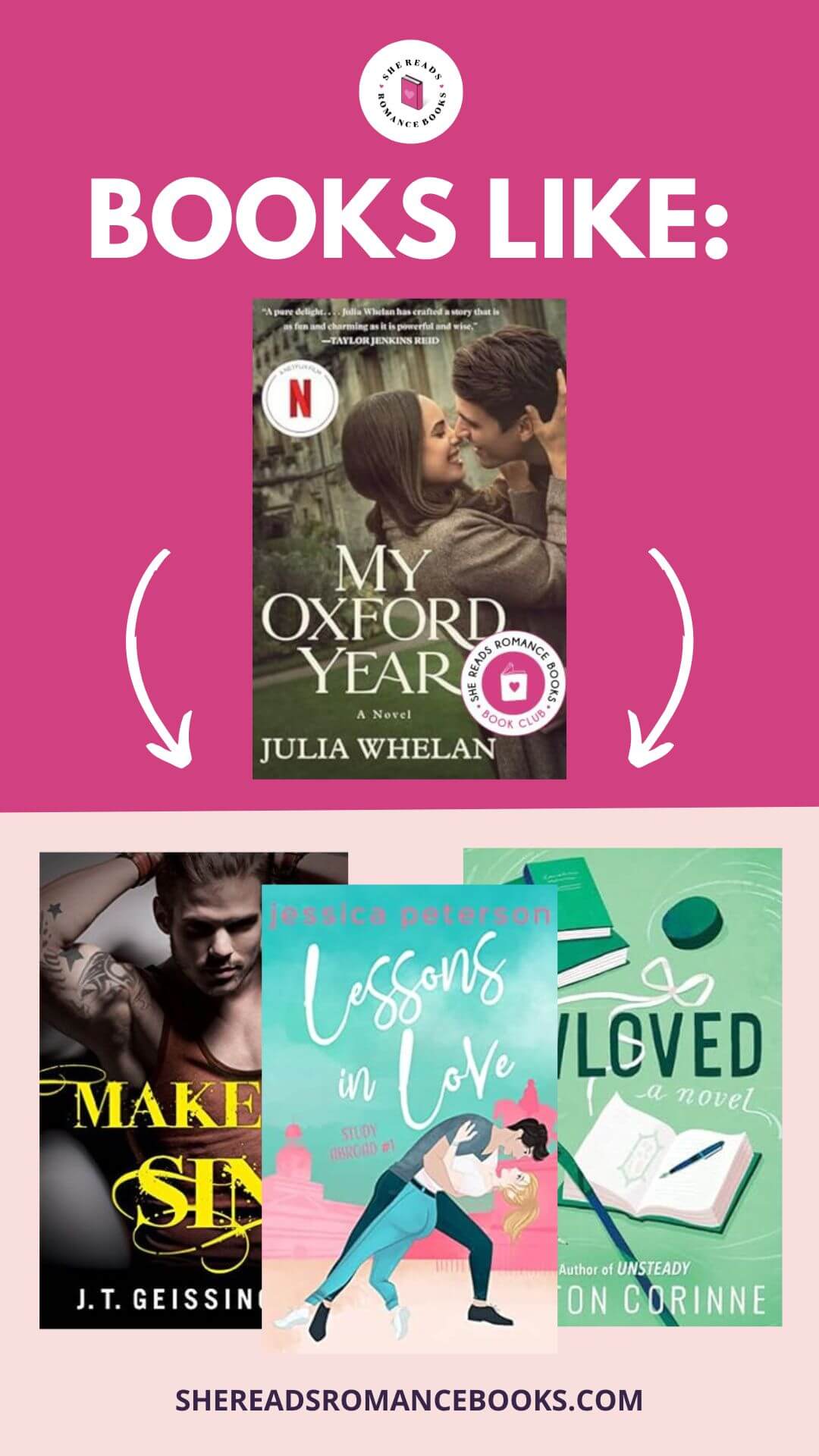 Did you like the romance book, My Oxford Year by Julia Whelan? Then discover more books like it in this book list!