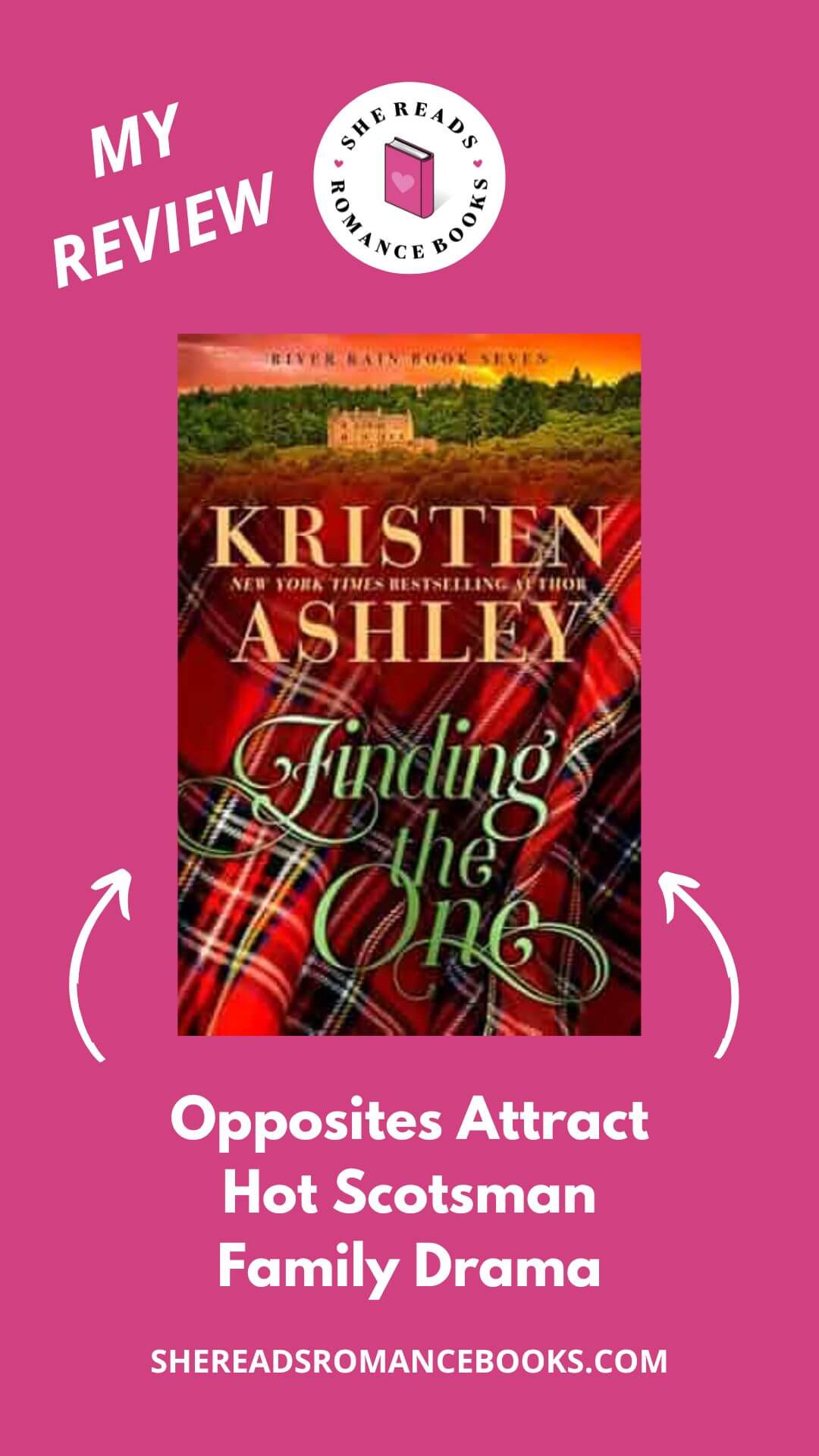 Check out She Reads Romance Books' book review of Finding the One by Kristen Ashley to see if this contemporary romance featuring a hot Scotsman is a book worth reading.