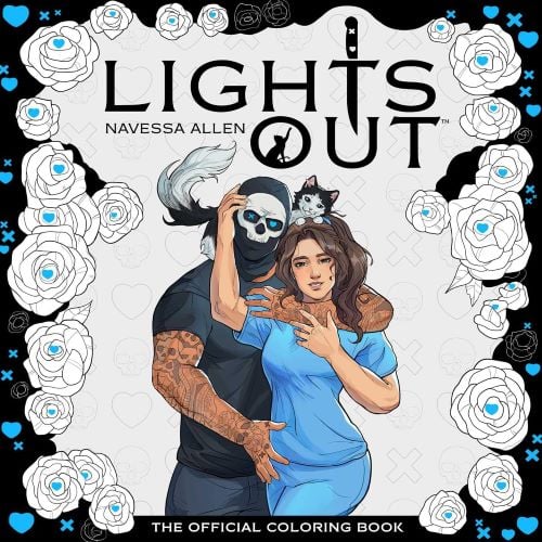Lights Out Official coloring book cover.