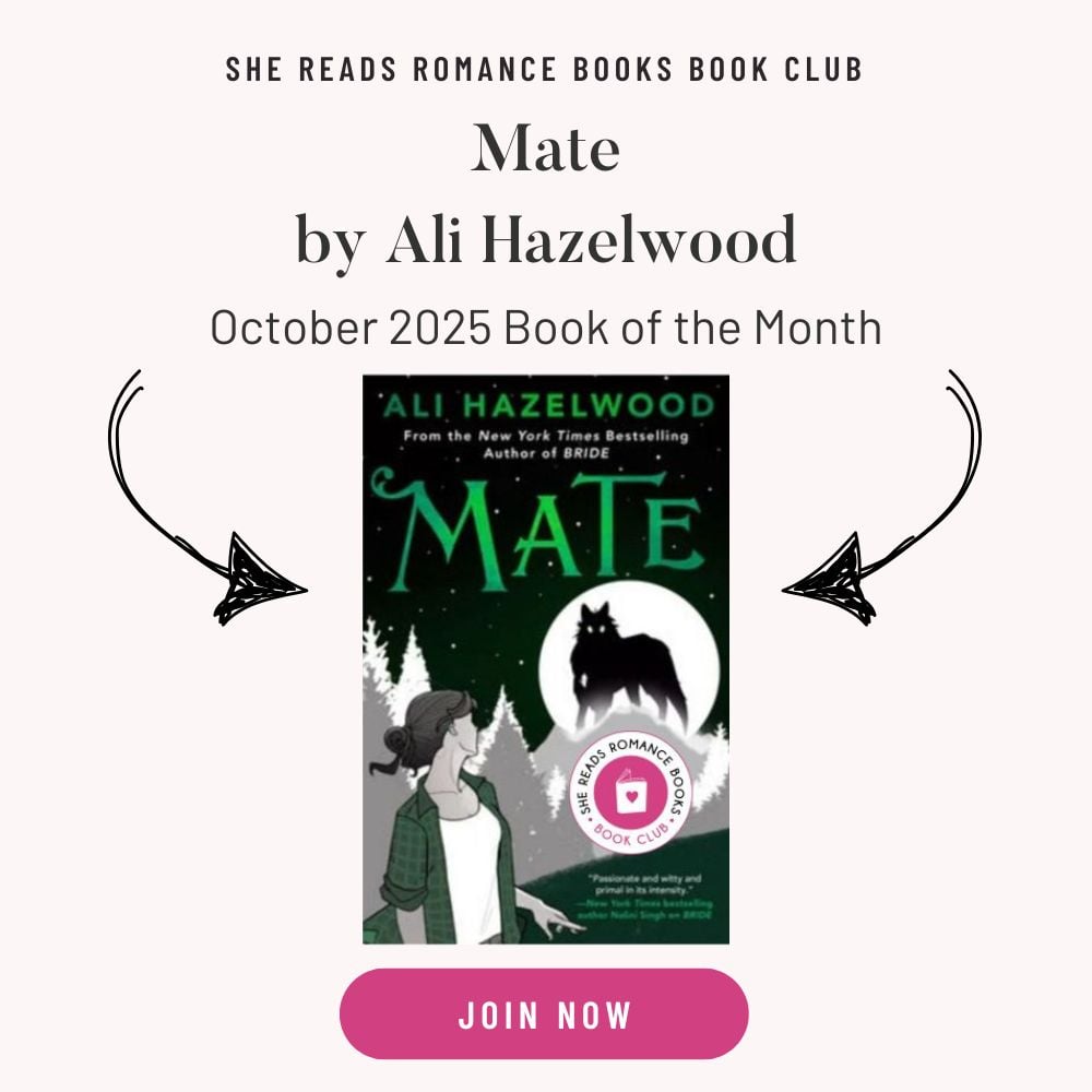 Mate by Ali Hazelwood is the October 2025 Book of the Month for the She Reads Romance Books Book Club.