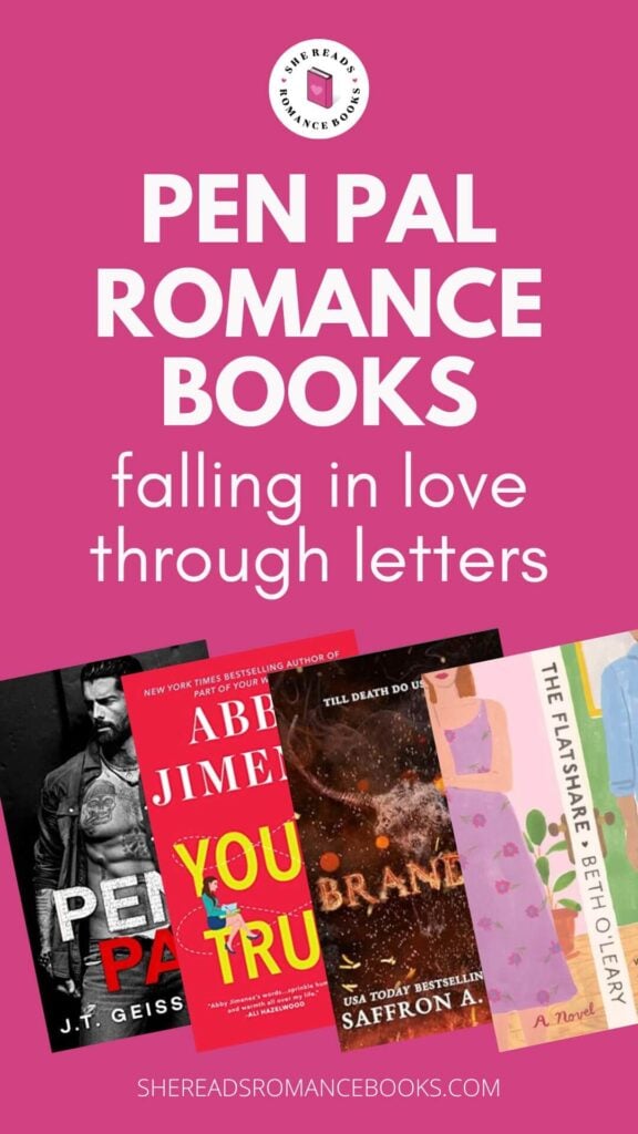 Fall in love with this romance book list of pen pal romance books on She Reads Romance Books where characters fall in love through letters