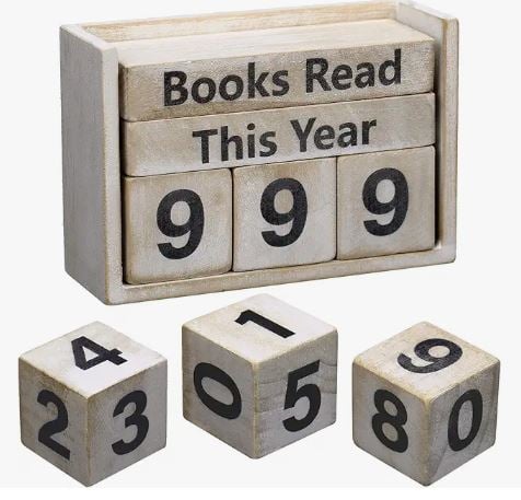 Books Read Counter is the perfect gift for romance book lovers.