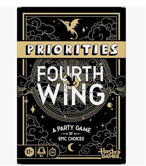 Fourth Wing Priorities game is the perfect gift for romance book lovers.