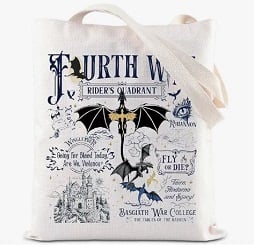 Fourth Wing tote bag is a great gift for Fourth Wing fans.