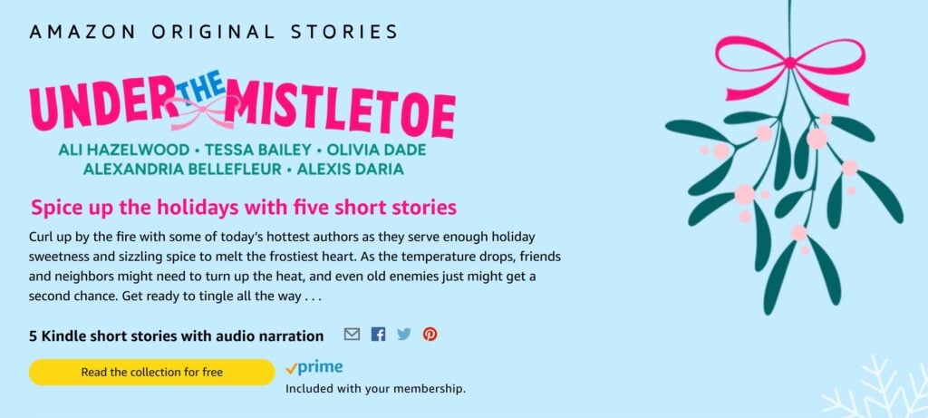 Under the Mistletoe Amazon Original Stories series.