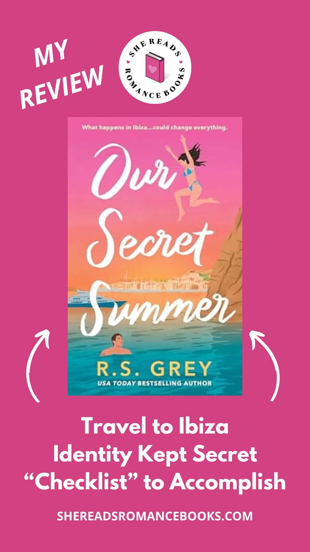 Check out She Reads Romance Books' book review of Our Secret Summer by R.S. Grey to see what she thinks of this romance book about falling in love one summer in Ibiza.