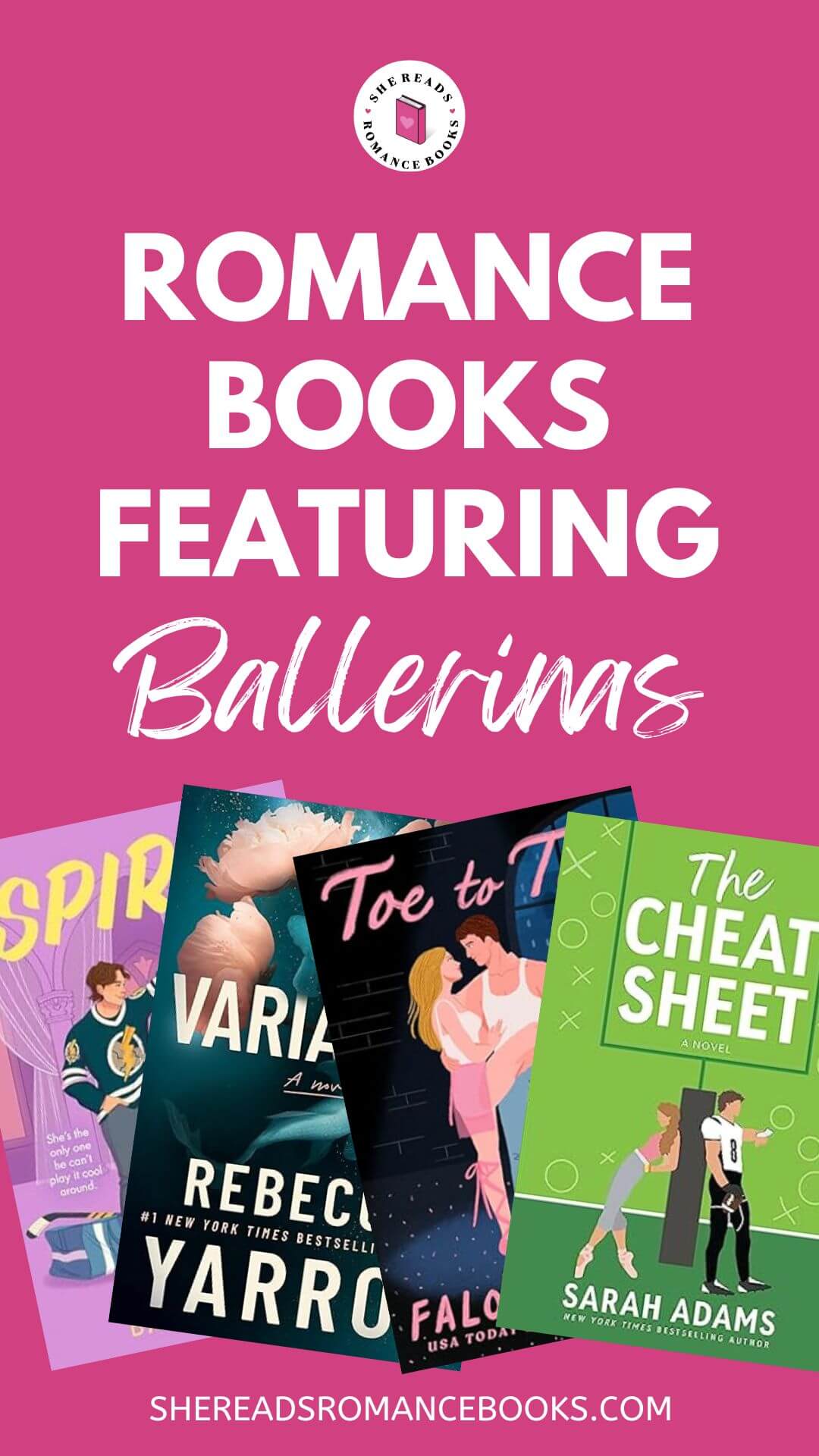 Don't miss the book list of the best romance books about ballerinas from She Reads Romance Books.