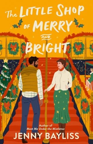 The Little Shop of Merry and Bright by Jenny Bayliss book cover.
