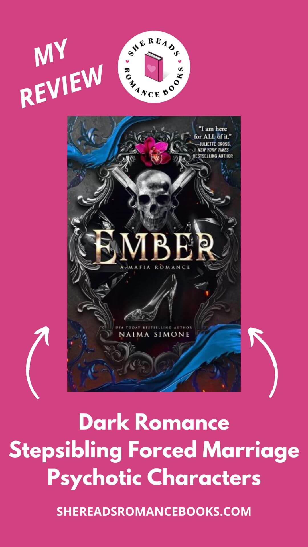 Don't skip this book review of Ember by Naima Simone if you're curious about her dark and twisted, mafia romance that is a modern Cinderalla retelling.