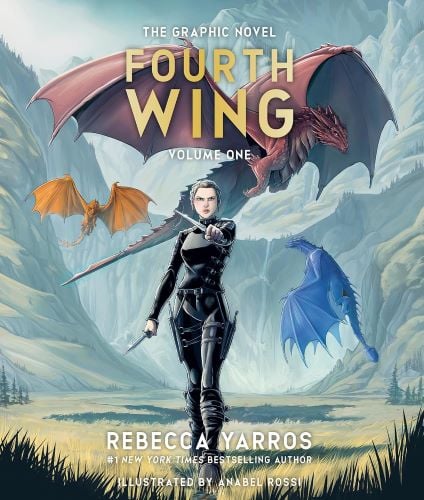 Fourth Wing: the Graphic Novel by Rebecca Yarros book cover.