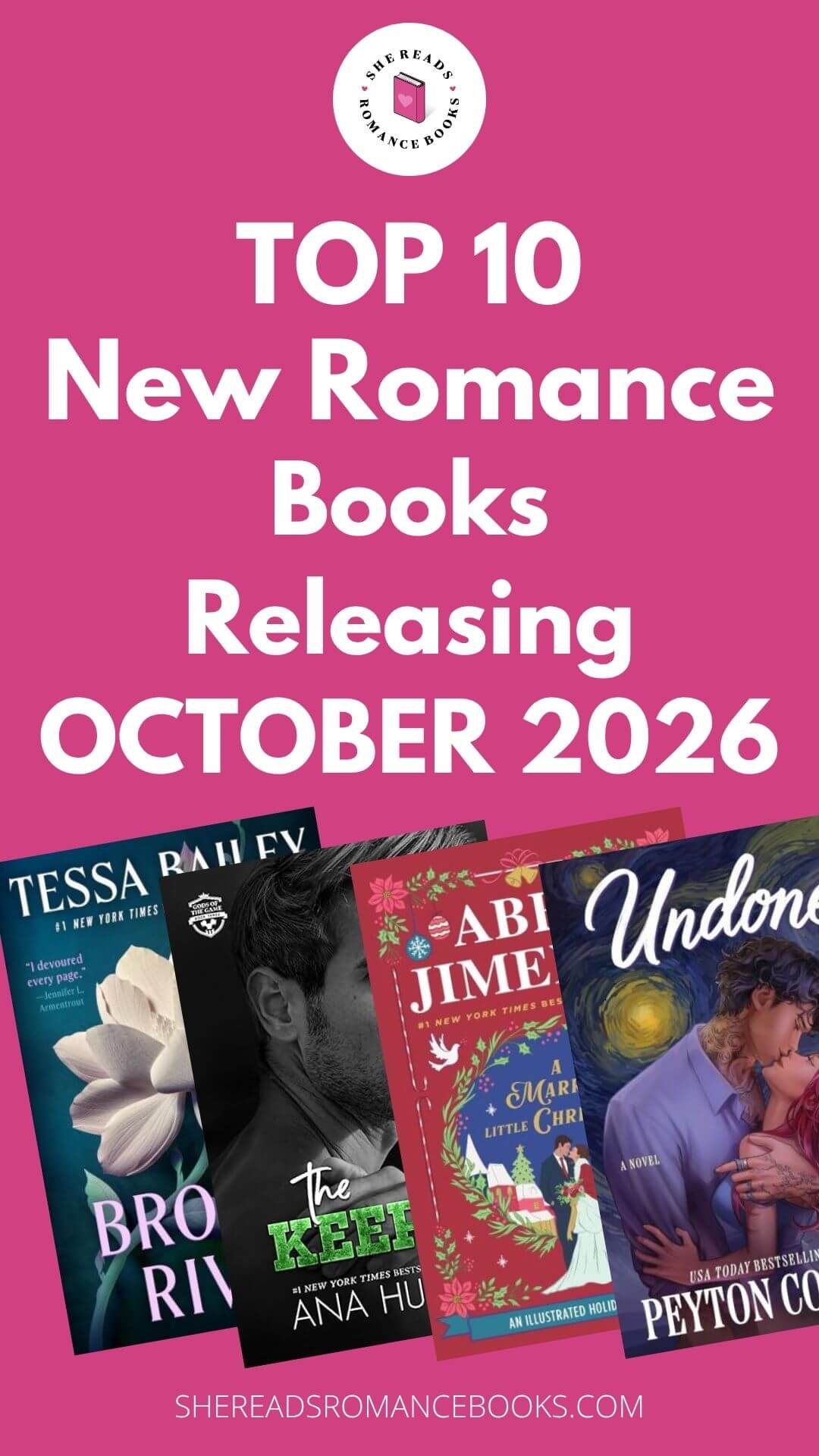 Check out the ultimate list of the Top 10 New Romance Book Releases dropping in October 2026 that you definitely want to add to your TBR list.