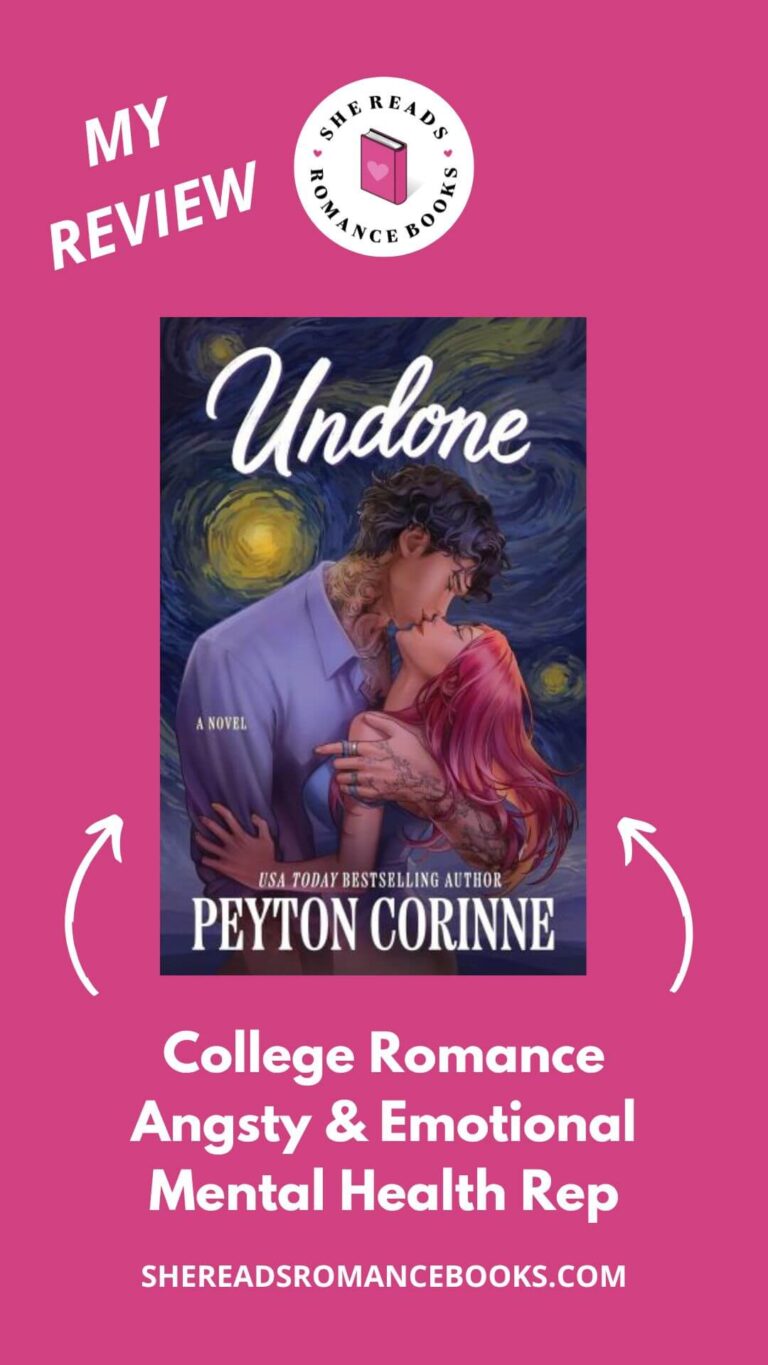 Don't miss She Reads Romance Books' book review of Undone by Peyton Corinne to see what she thinks of this angsty and emotional college, hockey romance.